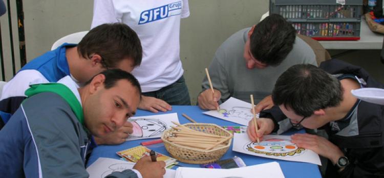 Personas con discapacidad en una actividad de SIFU